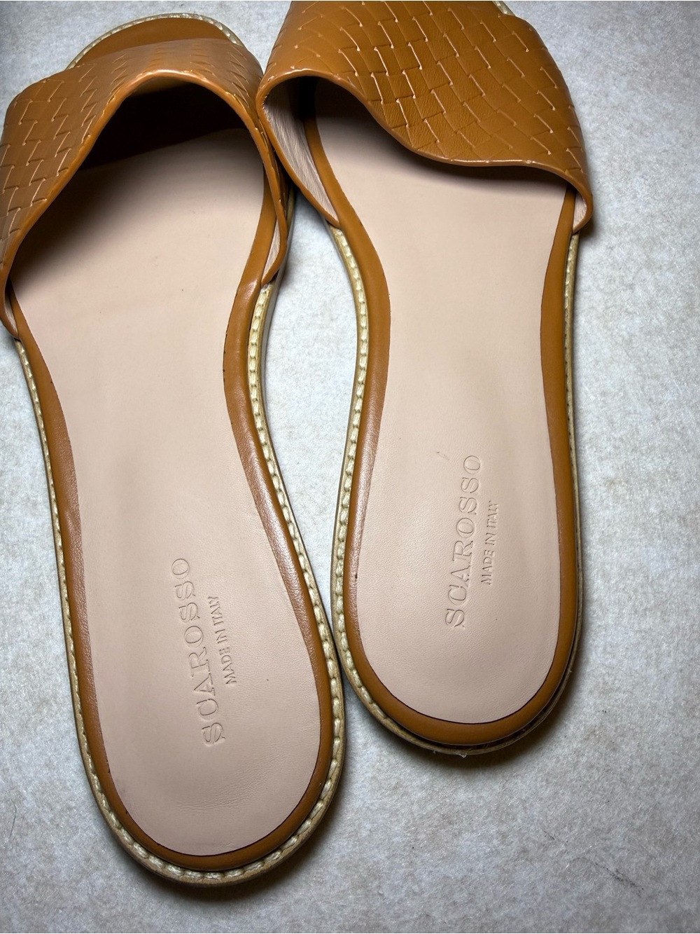 Scarosso Federica Woven Brown Leather
Sandals Made In Italy Size US 9 - Picture 4 of 6
